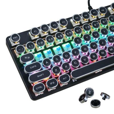 China Top Quality Digital Desktop Keypad AIWO Teclado Mecanico Mecanico USB Wired RGB Color Retro Mechanical Keyboard Set for sale