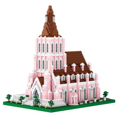 China Top Quality Haihua Island Wedding Mansion Widely Used Baby Building Block Toys 42*36*8.5 for sale