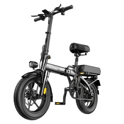 China Aluminum alloy 48V 35AH 14 inch 1680W high power bicycle electric bicycle adult folding bicicleta foldable in America Europe CB MSDS UN38.3 for sale