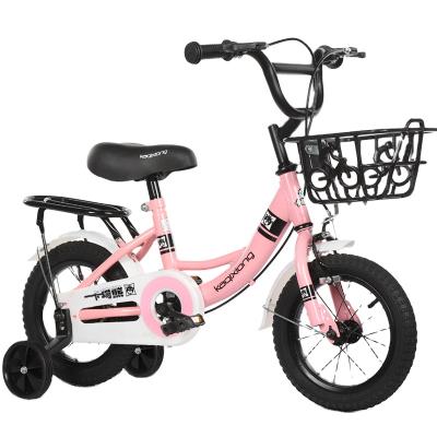 China Wholesale 18 Inch Popular Steel - High - Carbon Steel Silent Aid Wheel Kids Bike Mini Baby Bicycle With Basket For Boys Girls for sale