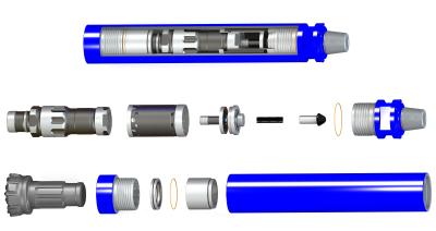 China 1.0 - 2.8Mpa Werkdruk onderaan Gatenhamer 1266mm Lengte QSS - Model 80 Te koop