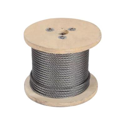 China Galvanized/Non-galvanized Rope 1X7, 1X12, 1X19, 6X7, 7X7 Construction Steel Wire Rope Steel Wire Household Wire for sale