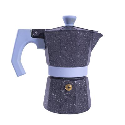 China Moka Pot Boiled Coffee Viable Hot Selling Household Pour-over Extra Thick Aluminum Small Italian Coffee Pot American Style for sale