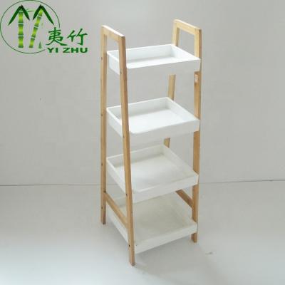 China Manufacturer 4 Viable Configurations Products Shelf Storage Cheap Bamboo Shelf for sale