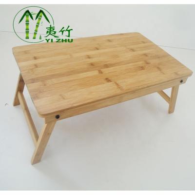 China Eco-friendly 100% natural sustainable bamboo laptop desk, bamboo bed tray, bed table for breakfast for sale