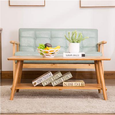 China 2020 Hot Selling Sustainable TV Table Bamboo Foldable Sofa Desk /Center Table Side Table With Storage Shelf For Room Furniture for sale