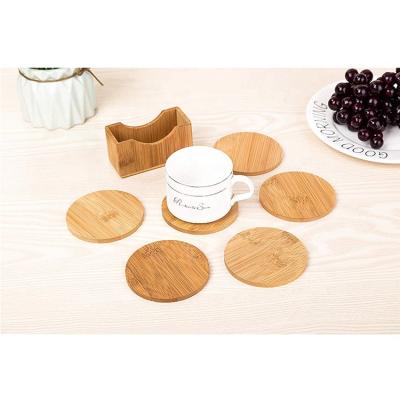 China 2020 Sustainable Eco Friendly All Natural Bamboo Coaster Coffee Tea Table Furniture Table Pad for sale