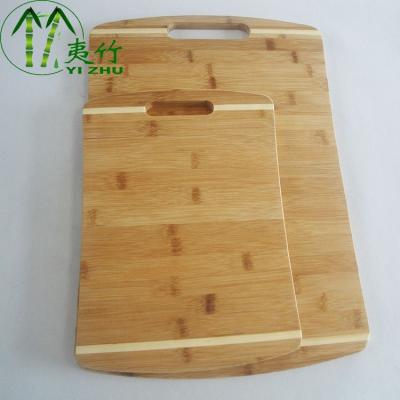 China Stocked Natural Bamboo Cutting Board Chopper Salad Chopping Board Vegetable Fiber Two Size Best Seller for sale