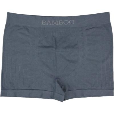 China Antibacterial Boxer Shorts OEM Custom Solid Bamboo Fiber Seamless Classic Boxer Briefs Panties Underwear For Men for sale