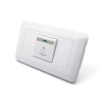 China US standadrd economic standard family hotel 1gang electric door bell switch for sale