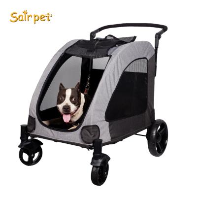 China Customized Viable Mesh Cat Travel Dog Stroller Pet Trolley Pet Stroller Pet Trolley for sale