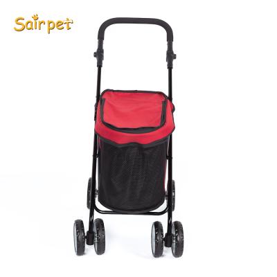 China Viable 4 Wheel Dog Cat Jogger Pet Stroller Sairpet Travel Pet Carrier Trolley Pet Stroller For Dogs for sale