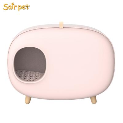 China Long Sleeve Cat Litter Box Big Pet Cat Litter Box Sustainable Recyclable Cat Litter Box Pet Care Accessories for sale