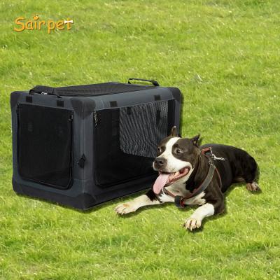 China Portable Cage Mesh Packets Dog Cage Breathable Cat Carrier Dog Big Bag Pet Cage Breathable Outdoor Sairpet Cage for sale