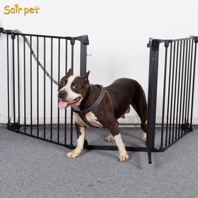 China Breathable Folding Metal Chimney Fence Safety Pet Fence Gate For Kids /pet /toddler/dog/cat for sale