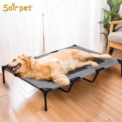 China Travel Sairpet Outdoor Travel Dog Beds Raised Pet Beds With Canopy Dog Beds Pet Accessories For Camping for sale