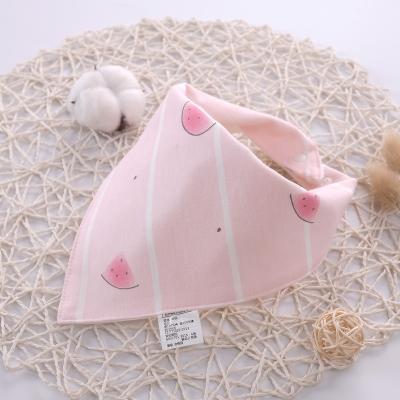 China Soft Quick Dry Baby Triangle Bib Saliva Towel Striped Star Pattern Dirt Resistant Washable Baby Pure Cotton Bibs for sale