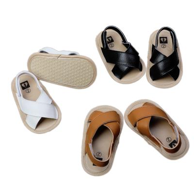 China Summer All-match Soft Rubber Sole Boy Baby Sandals Waterproof Non-slip Baby Sandals Unisex for sale