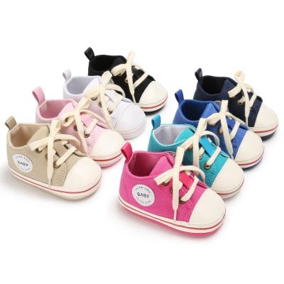 China Newborn Baby Casual Shoes Lightweight Non-slip Wear Resistant Baby Casual Canvas Shoes Toddler Unisex for sale