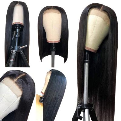 China Body Wave Closure Wig 4x4 5x5 Lace Closure Virgin Hair HD Wig 100% Lace Closure Wigs In Stock for sale