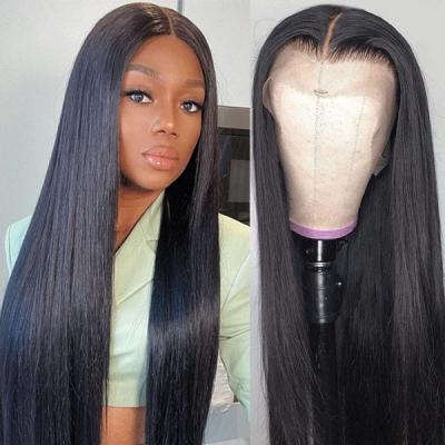 China Silky Straight Wave Glueless Transparent Natural Brazilian Hair Wigs Hd 13x6 30 Inch HD Lace Front Wig Lace Front Wigs For Black Women for sale