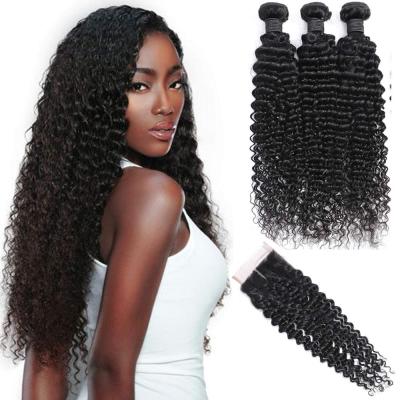 China Factory Price Wholesale High Quality Virgin Brazilian Curly Curly Raw Cuticle Aligned Swiss Hair Lace Closure 5x5 for sale