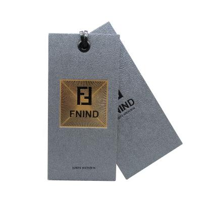 China New Custom Made High Quality Eco-friendly Luxury Swing Label Paper Garment Paper Garment China Hang Tag for sale