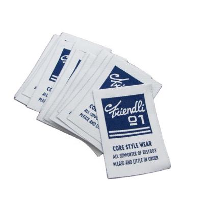 China Sustainable Woven Label Apparel Private Label For Apparel Fabric Clothing Labels for sale