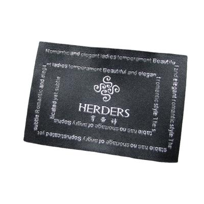 China Durable Woven Label Logo Woven Label High Density Satin Woven Label for sale