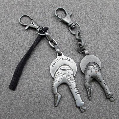 China Durable Shiny Metal Alloy Jeans Key Chain Key Chain For Clothing for sale