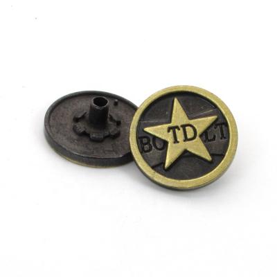 China Dry Cleaning Copper Parts Four Buttons For Jackets for sale