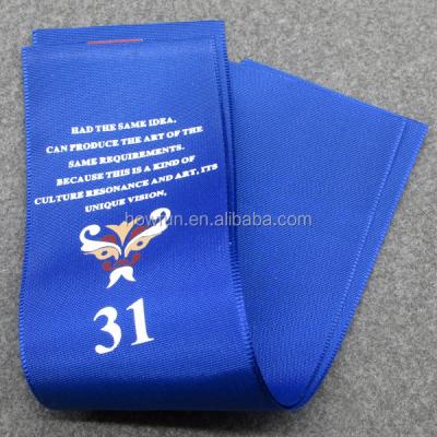 China Eco-friendly Satin Label Polyester Care Wash Instruction Label for sale