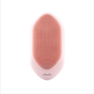 China Anti-Puffiness Face Brush Device Shell Shape Silicone Color Gift Box Facial Skin Deep Cleansing High Frequency Vibration for sale