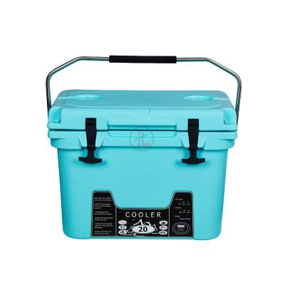 China Factory supply waterproof fishing plastic cooler box 20l rotomolded cooler box, rotomolding cooler box mold for sale