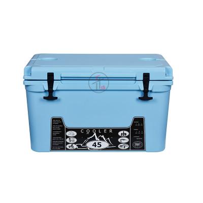 China Waterproof plastic rotomold 45L outdoor cooler box for sale