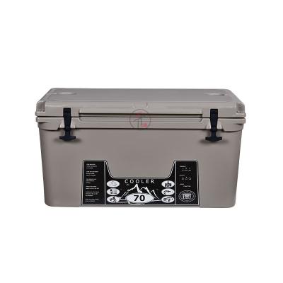 China Large Waterproof Commercial Hard Plastic Rotomolded White Ice Chest 70L Cooler Box for sale