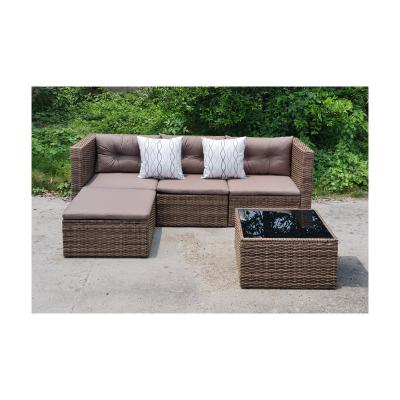 China Modern Customize Patio Villa Hotel Cushion Rattan Nordic Style Latest Design Recliner Sofa Set Furniture for sale