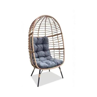 China Modern Hot Sale Factory Direct Egg Chair Swing Steel Pe Rattan Cushion Garden Weave Hanging Outdoor Swing Chair Hanging for sale