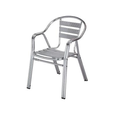 China Modern Wholesale Alum Plate Party Event Outdoor Chair Anodizing In Shining Finish Metal Outdoor Chair Modern for sale