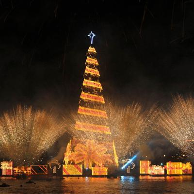 China 2023 Large Outdoor Luxury Commercial Christmas Decoration Giant Holiday Artificial Christmas Tree 2023 With Led Light For New Year Decoration for sale