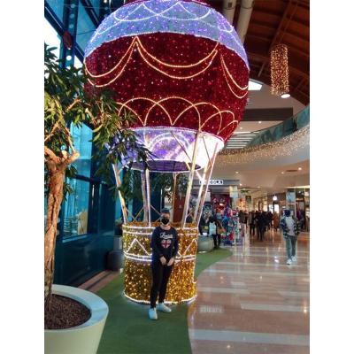 China Fashionable eco-friendly fancy balloon light design Christmas decoration pattern outdoor creative light for holiday for sale