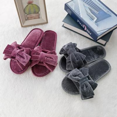 China 2021 Fashion Trend Comfortable Slides Plush Slippers Flat Sandals For Ladies for sale