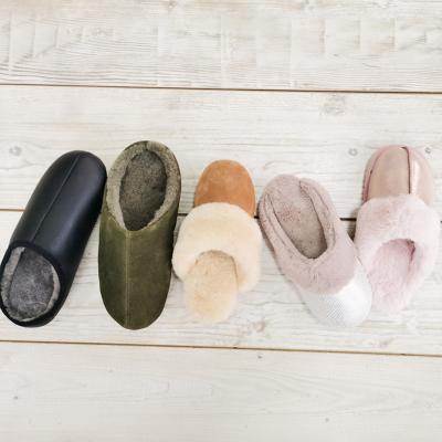 China Fashion Trend China Wholesale Winter Slippers Warm Sheepskin Slippers for sale