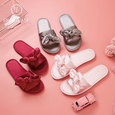 China Anti-odor Bride Satin Slippers Sets Bridesmaid Gift Slippers, Wedding Slippers, Bridal Party Slippers for sale