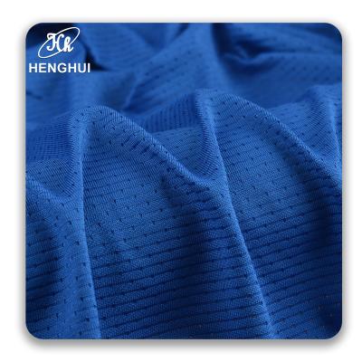 China Wholesale Wicking Polyester Ammonia Mesh Fabric Pinhole 165G Fabric Moisture Absorption Sweat Sweater Vest Elastic Knitting Fabric for sale