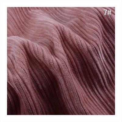 China Stretch Beading Spandex Stripe Fabric 280GSM Chenille Materials Cloth Elastic Knitted Textiles For Dress Costume Garment Apparel for sale