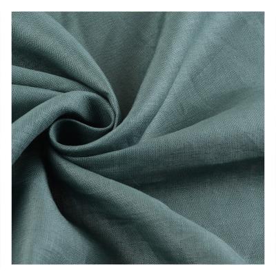 China Wicking Woven 100% Linen Fabric Linen 150GSM Soft Woven Soft Textiles For Air Clothing Shirts Pants Women Clothes for sale