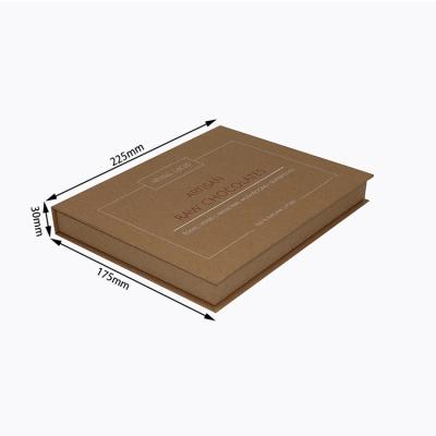 China Handmade Book Shaped Brown Kraft Paper Chocolate Box With Magnetic Closure for sale