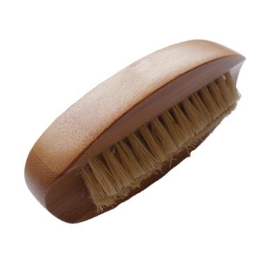 China EXFOLIATE wholesale custom double side cleaning logo 2022 wood nail hand wash brush with natural sisal bristle for sale