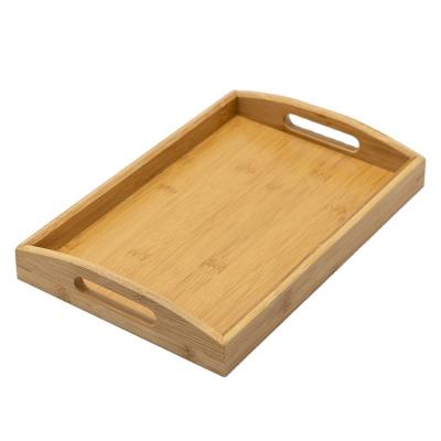 China TOP Sustainable Bamboo Tray Kitchen Tray Factory Customized Bamboo Wood Tray for sale